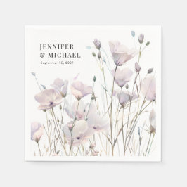 Boho Elegant Wildblume Wedding Serviette