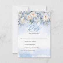 Boho Elegant Winterstaubblau und Elfenbeinblauer B