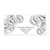 Boho Elegante Botanische Blumenstrasse Permastempel (Design)