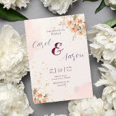 Boho elegante botanische Hochzeit Flyer