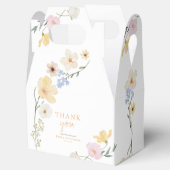 Boho elegante Pastel Wildblumen Babydusche Geschenkschachtel (Geöffnet)