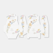 Boho elegante Pastel Wildblumen Hochzeit Geschenkschachtel (Ungefaltet)