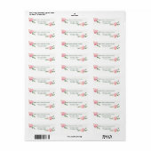 Boho elegante Wasserfarbe Romantische Rose Hochzei (Vorne)