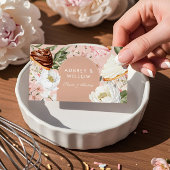 Boho Elegante Wasserfarben Blumen Cupcake Bäckerei Visitenkarte