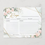 Boho Elegante weiche Pastellfarben Rose Grünrezept (Vorderseite)