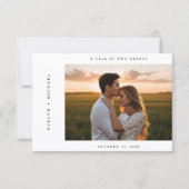 Boho-Elegantes-Script-QR-Code-Foto-Budget-Hochzeit Einladung (Vorderseite)