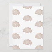 Boho Elephant Baby Shower Einladung (Rückseite)