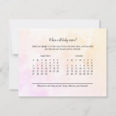 Boho Elephant Baby Shower Vorhersage Ankunft (Vorderseite)