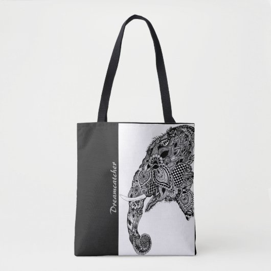 Boho Elephant Dreamcatcher - Tote Bag Tasche (Vorderseite)