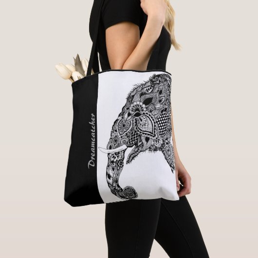 Boho Elephant Dreamcatcher - Tote Bag Tasche (Von Nahem)