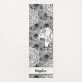 Boho Elephant Mandala Yoga Mat Yogamatte (Vorderseite)