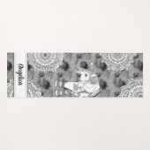 Boho Elephant Mandala Yoga Mat Yogamatte (Vorderseite (Horizontal))