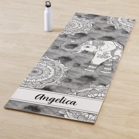 Boho Elephant Mandala Yoga Mat Yogamatte (Beispiel)