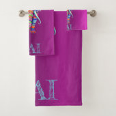 Boho Elephant - Personalisiertes Mandala Design Badhandtuch Set (Insitu)