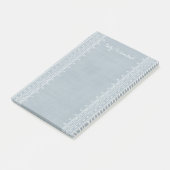 Boho Embroidery Tribal Muster Post-its - Blau Post-it Klebezettel (angewinkelt)