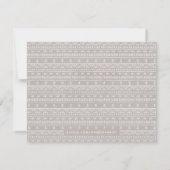 Boho Embroidery Tribal Pattern Stationery - Grau (Rückseite)