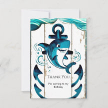 Boho Enchanted Nautical Shark Birthday