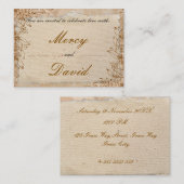 Boho Engagement Invitation Card Begleitkarte (Vorne/Hinten)