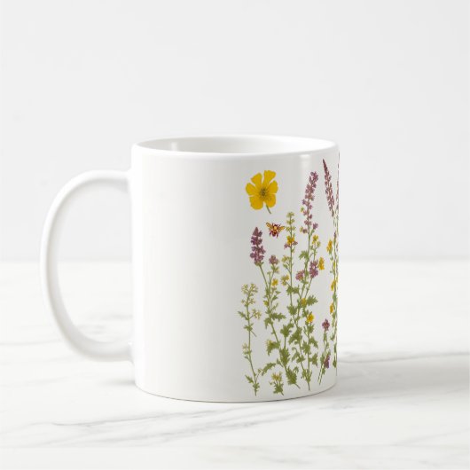 Boho Englische Wildblume beste Großmutter je Kaffeetasse (Links)