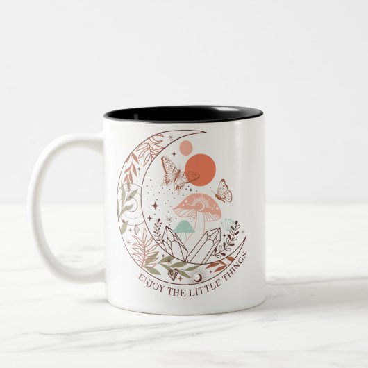 Boho “Enjoy the Little Things” Zweifarbige Tasse (Links)