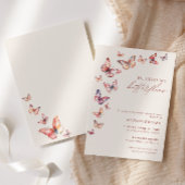 Boho Er gibt mir Schmetterlinge Brautparty Einladung