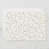 Boho Er oder sie kleidet sich neutrale Geschlechte Einladung (Rückseite)