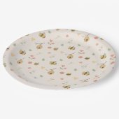 Boho Erbe Tag 1. Geburtstag Pappteller (Schrägansicht)