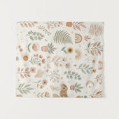 Boho Erdiges Regenbogen-Botanik-Nursery-Wandbild Wandteppich (Vorderseite (Horizontal))