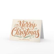 Boho Erdiges Skript Frohe Weihnachten