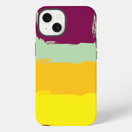 Boho Erdtöne Multifarbig iPhone Hülle (Rückseite)