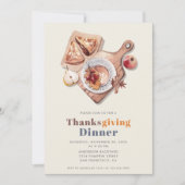 Boho Erntedank Dinner Fest Einladung (Vorderseite)