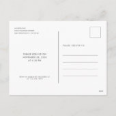 Boho Erntedank Dinner Fest Feiertagspostkarte (Rückseite)