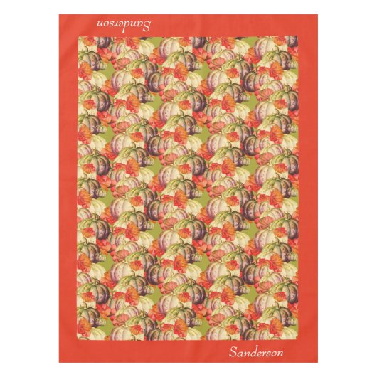 Boho Erntedank Fall Decke Wasserfarbe Pumpkin (Vorderseite)