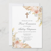 Boho erste kommunale Einladung auf Spanisch (Vorderseite)