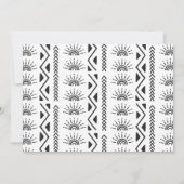 Boho Erste Reise rund um die Sonne Geburtstag Viel Dankeskarte (Rückseite)