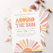 Boho Erster Ausflug rund um das Sun 1. Geburtstags Einladung