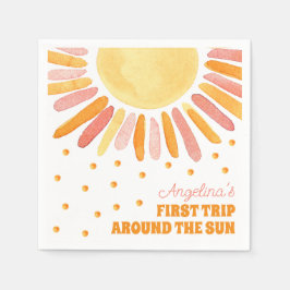 Boho Erster Ausflug rund um die Sun Birthday Water Serviette