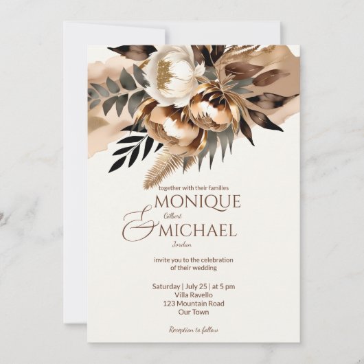 Boho erthy braune alles in einer Vorlage (Vorderseite)