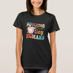 Boho-Erzieher von winzigen Menschen Vintage Erster T-Shirt