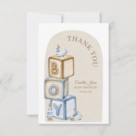 Boho es ist eine Babybläser- und Spielzeugdusche Dankeskarte