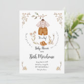 Boho Es ist eine Boy Baby Shower Einladung (Stehend Vorderseite)