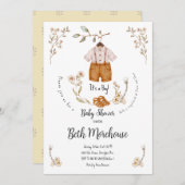 Boho Es ist eine Boy Baby Shower Einladung (Vorne/Hinten)