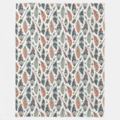 Boho Ethnic Authentic Tribal Native Feathers Pfeil Fleecedecke (Vorderseite)