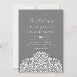 Boho Ethnic Botanical Accent Wedding Einladung
