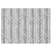 Boho Ethnic Tablecloth - Tribal Black & White Tischdecke (Vorderseite (Horizontal))