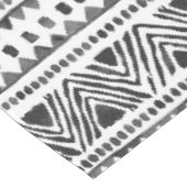 Boho Ethnic Tablecloth - Tribal Black & White Tischdecke (Schrägansicht)