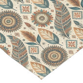 Boho Ethnic Tribal Table Runner in Earthy Tones Großer Tischläufer (Ecke)