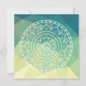 Boho ethnische Mandala-Blume (Vorderseite)