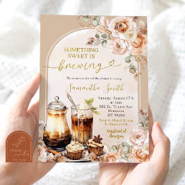 Boho etwas Süßes ist das Brauen von Babydusche Einladung