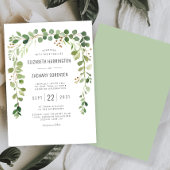 Boho Eucalyptus Arch Wedding Einladung